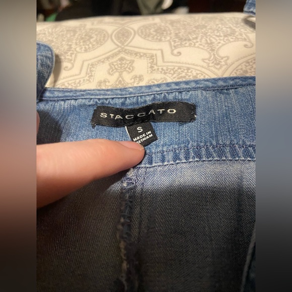 2/$10 | STACCATO | Denim Romper | Size: Medium - Picture 3 of 5